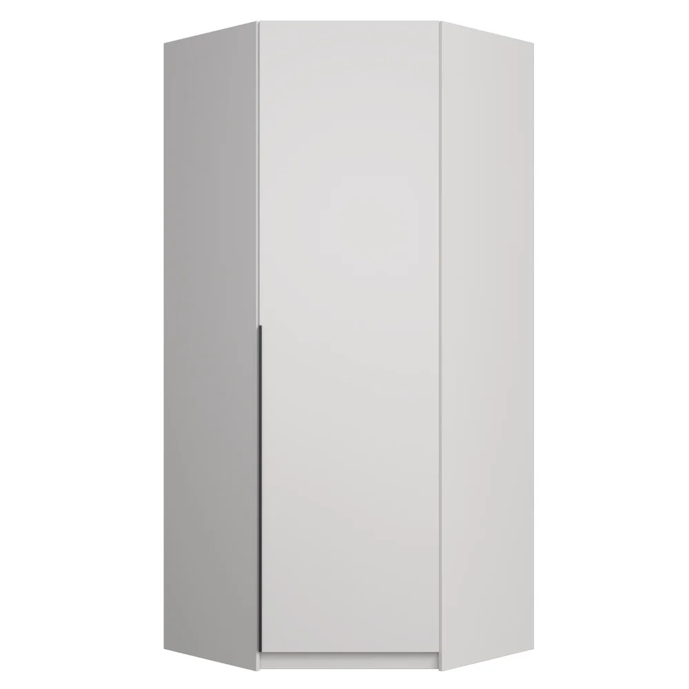 Угловой Локер (Белый снег 952х2200х952 Локер угловой Черный профиль)